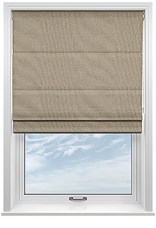 Ellesmere, Biscotti - Twist&Fit Roman Blind
